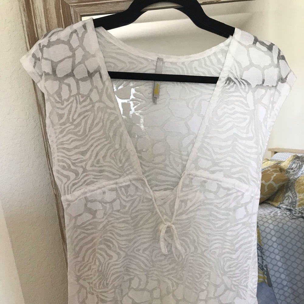 Animal print cover up